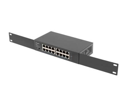Lanberg switch rsge-16 16x 1GB gigabit ethernet unmanaged rack 10"/19"