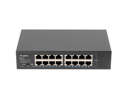 Lanberg switch rsge-16 16x 1GB gigabit ethernet unmanaged rack 10"/19"