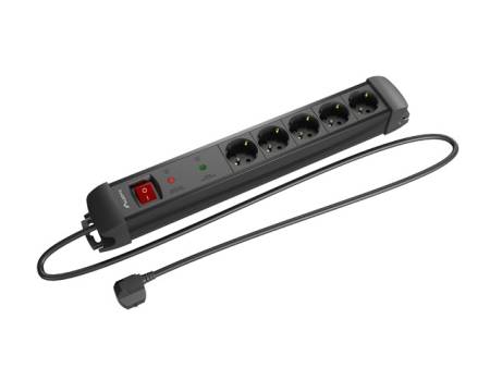 Lanberg surge protector sp1 5m 5x schuko outlets black