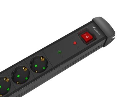 Lanberg surge protector sp1 5m 5x schuko outlets black