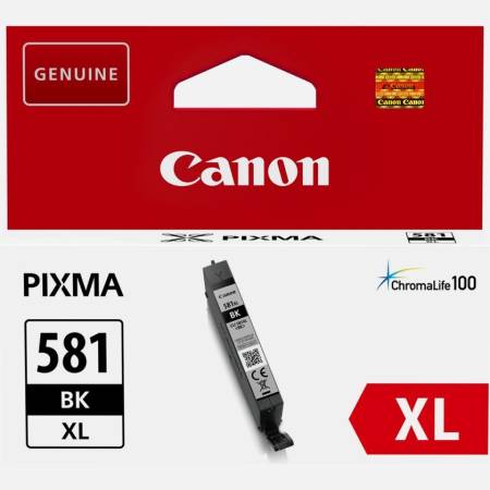 Canon CLI-581 XL BK + Canon Plus Glossy II PP-201