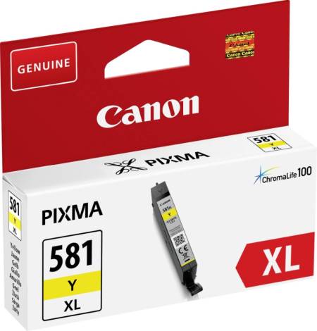 Canon CLI-581 XL Y + Canon Plus Glossy II PP-201