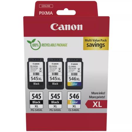 Canon PG-545XLx2/CL-546XL Multi pack + Canon Plus Glossy II PP-201