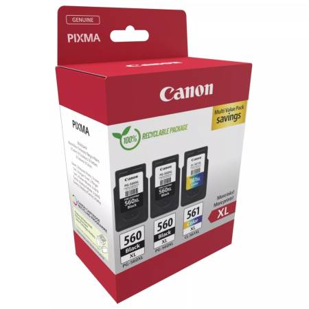 Canon PG-560XL x2/CL-561XL Multi pack + Canon Plus Glossy II PP-201