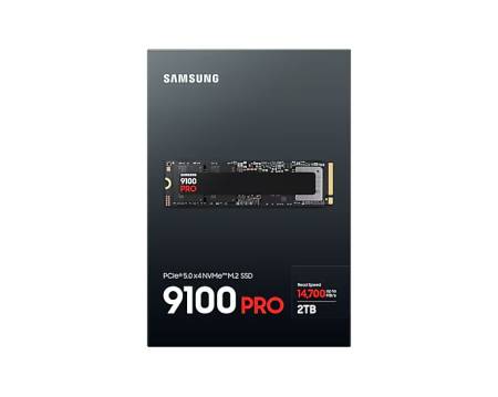 Samsung SSD 9100 PRO 2TB PCIe 5.0 NVMe 2.0 M.2  Read 14700 MB/s Write 13300 MB/s