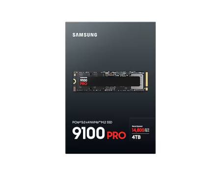 Samsung SSD 9100 PRO 4TB PCIe 5.0 NVMe 2.0 M.2  Read 14800 MB/s Write 13400 MB/s
