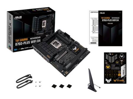 ASUS TUF GAMING B760-PLUS WIFI LGA 1700 4xDDR5 ATX Pciex4 DP HDMI USB MB