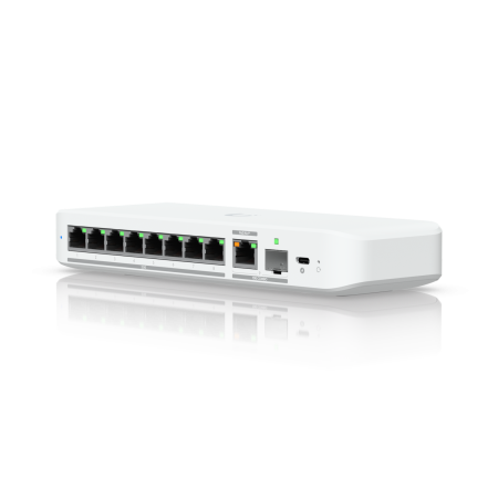 8-портов Gigabit комутатор Ubiquiti UniFi Switch Flex 8 2.5G USW-FLEX-2.5G-8