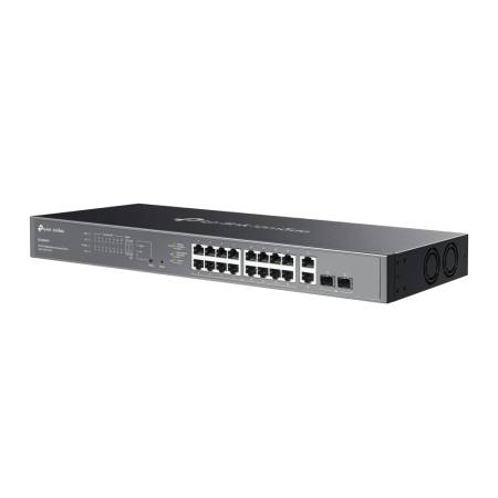 20-портов комутатор TP-Link Omada ES220GMP Gigabit Easy Managed Switch с 16 PoE+ порта