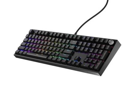Genesis Mechanical Gaming Keyboard Thor 404 Black RGB Backlight Gateron Yellow Pro