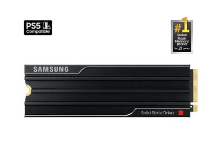 SAMSUNG 9100 PRO SSD Heatsink NVMe M.2 4TB PCIe 5.0 14.800 MB/s Read 13.400 MB/s Write Internal SSD for PC-Gaming and video editing