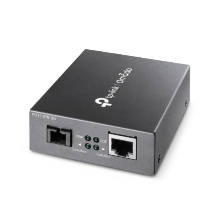 10/100 Mbps WDM медиен конвертор TP-Link Omada FC111PB-20 (TL-FC111PB-20) с 1 PoE порт