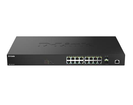 D-Link 16 Ports 2.5Gbps PoE(90W)+ 2 Ports 10G SFP+ Smart Managed Switch