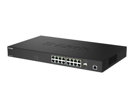 D-Link 16 Ports 2.5Gbps PoE(90W)+ 2 Ports 10G SFP+ Smart Managed Switch