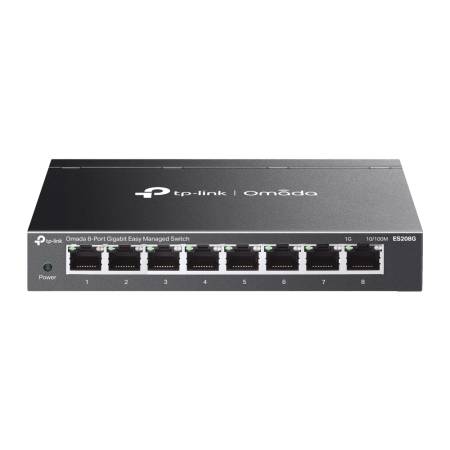 8-портов гигабитов управляем настолен комутатор TP-Link Omada ES208G