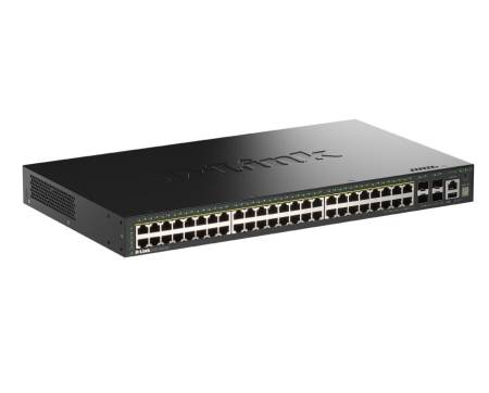D-Link 48 Ports GE PoE (30W) + 4 Ports 10G SFP+ Smart Managed Switch