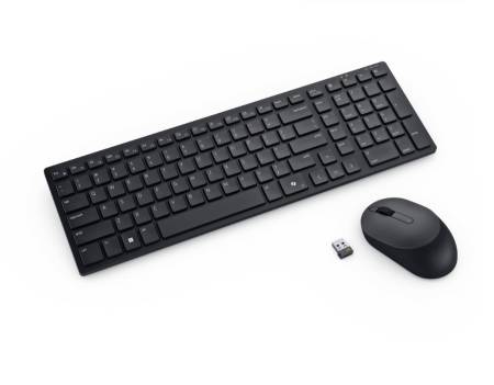 Dell Pro Compact Silent Keyboard and Mouse - KM555 - US International (QWERTY)