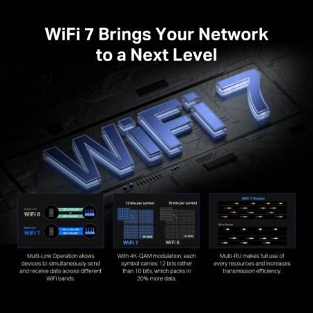 2-лентов Wi-Fi 7 рутер Mercusys MR37BE