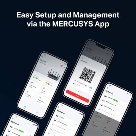 2-лентов Wi-Fi 7 рутер Mercusys MR37BE