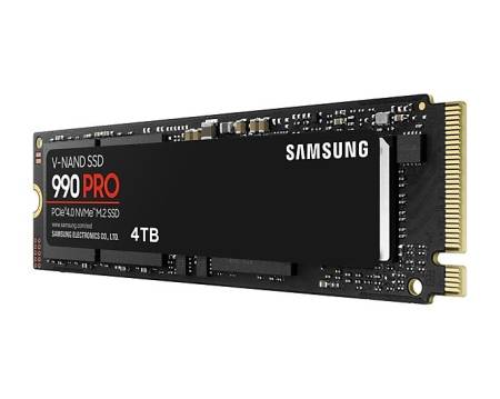 Твърд диск Samsung SSD 990 PRO 4TB PCIe 4.0 NVMe 2.0 M.2 MZ-V9P4T0BW