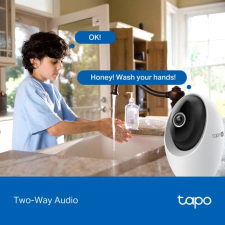 Wi-Fi Pan/Tilt камера за наблюдение с AI TP-Link Tapo C260