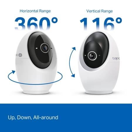 Wi-Fi Pan/Tilt камера за наблюдение с AI TP-Link Tapo C260