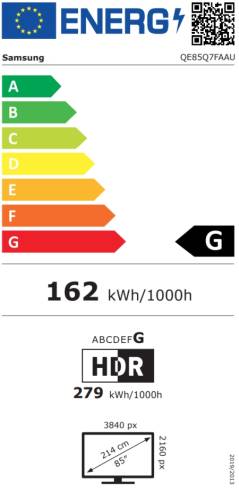 Samsung 85" QLED 85Q7F Smart