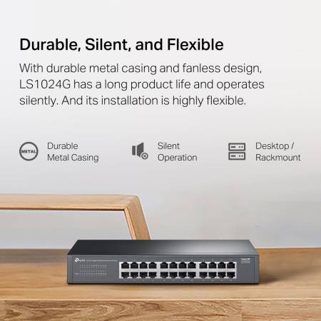 24-портов Gigabit настолен комутатор TP-Link LS1024G