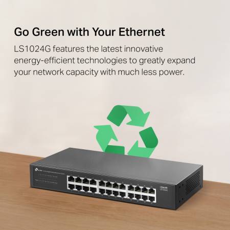 24-портов Gigabit настолен комутатор TP-Link LS1024G