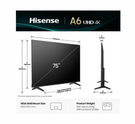 Hisense 75" A6Q