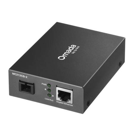 Гигабитов WDM медиен конвертор TP-Link Omada MC212CS-2
