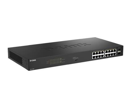 D-Link 16 Ports GE PoE(30W) + 2 Ports SFP Unmanaged Switch