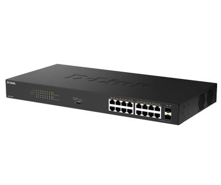 D-Link 16 Ports GE PoE(30W) + 2 Ports SFP Unmanaged Switch