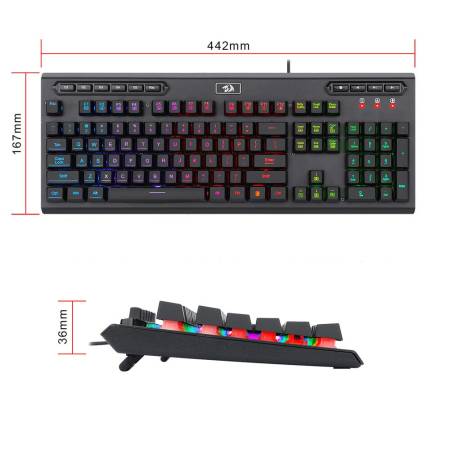 Геймърска клавиатура Redragon Aditya K513-RGB с RGB осветление