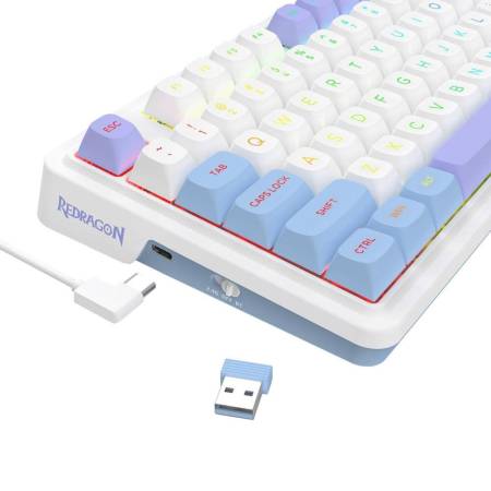 Геймърска механична клавиатура Redragon Cyrus Pro K681WBP-RGB-PRO с Bluetooth и безжична връзка