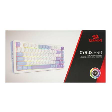 Геймърска механична клавиатура Redragon Cyrus Pro K681WBP-RGB-PRO с Bluetooth и безжична връзка