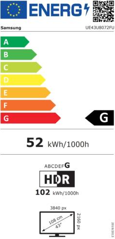 Samsung LED 43U8072 Smart
