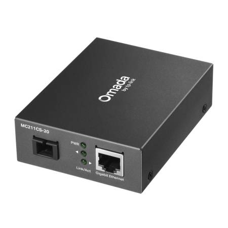 Гигабитов WDM медиен конвертор TP-Link Omada MC212CS-20
