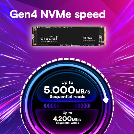 SSD диск 2TB Crucial P3 Plus PCIe M.2 2280 CT2000P3PSSD8
