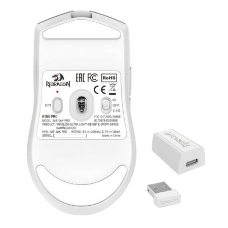 Безжична Bluetooth и кабелна геймърска мишка Redragon K1ng Pro 1K M916AK-PRO