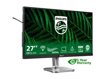 PHILIPS 27B2G5601/00 Monitor 27inch 2560x1440 100Hz 2xHDMI DP USB dark gray