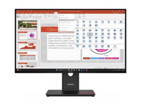 LENOVO ThinkVision T27-40 27inch IPS 16:9 1920x1080 100MHz 250cd/m2 1500:1 4ms 1xHDMI 1.4 1xDP 1.2 1xVGA USB-HUB 99 sRGB 3y