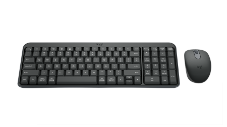 Комплект безжична и Bluetooth клавиатура и мишка Logitech MK250 920-013519 - графит