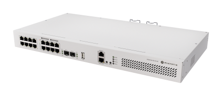 19-портов Gigabit комутатор MikroTik CRS418-8P-8G-2S+RM