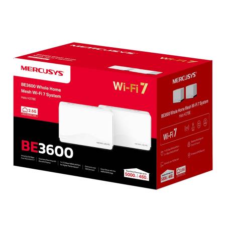 Безжична Wi-fi 7 Mesh система Mercusys Halo H27BE(2-pack) BE3600