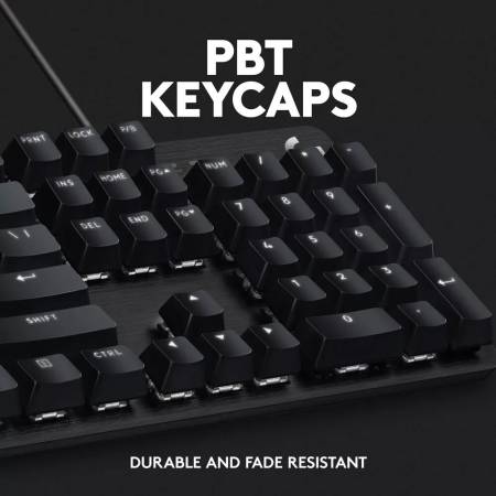 Кабелна механична игрална клавиатура с тактилни превключватели Logitech G413 TKL SE 920-010446 - черна