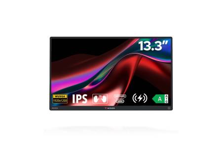 Verbatim Portable 13.3"  WUXGA Touch Monitor ALU with Wireless Power Supply incl. Power Bank 5000mAh
