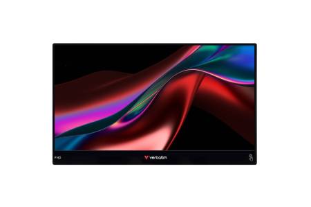 Verbatim Portable 14" FHD Touch Monitor LIGHT with Wireless Power Supply incl. Power Bank 5000mAh