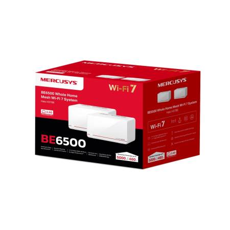 Безжична Wi-fi 7 Mesh система Mercusys Halo H37BE(2-pack) BE6500