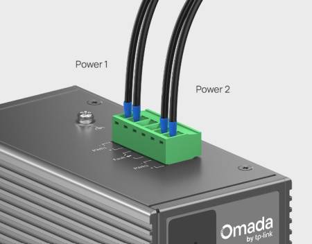 6-портов гигабитов индустриален лесно управляем комутатор TP-Link Omada IES206GPP с 3 PoE+ порта и 1 PoE++ порта